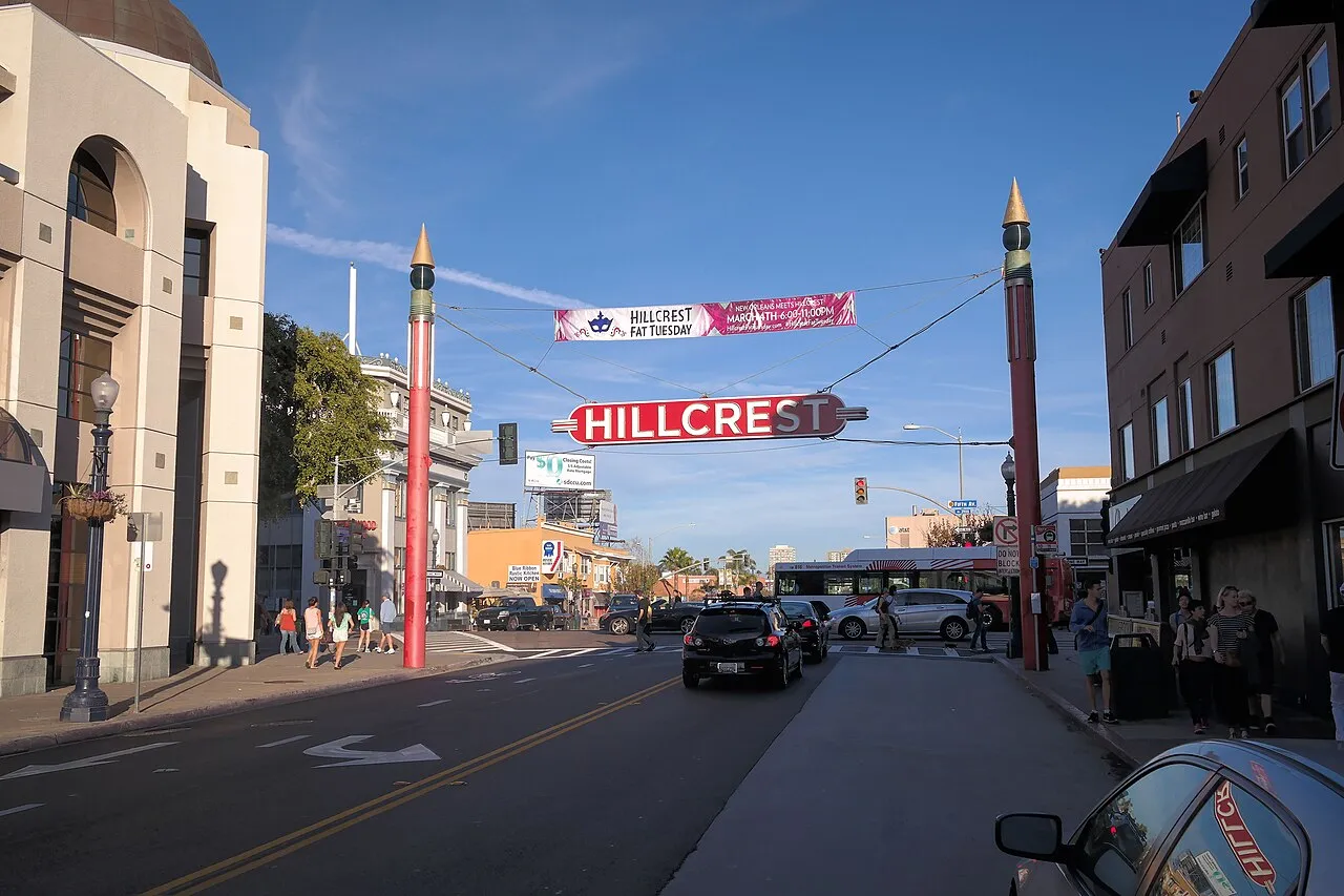 The Hillcrest sign