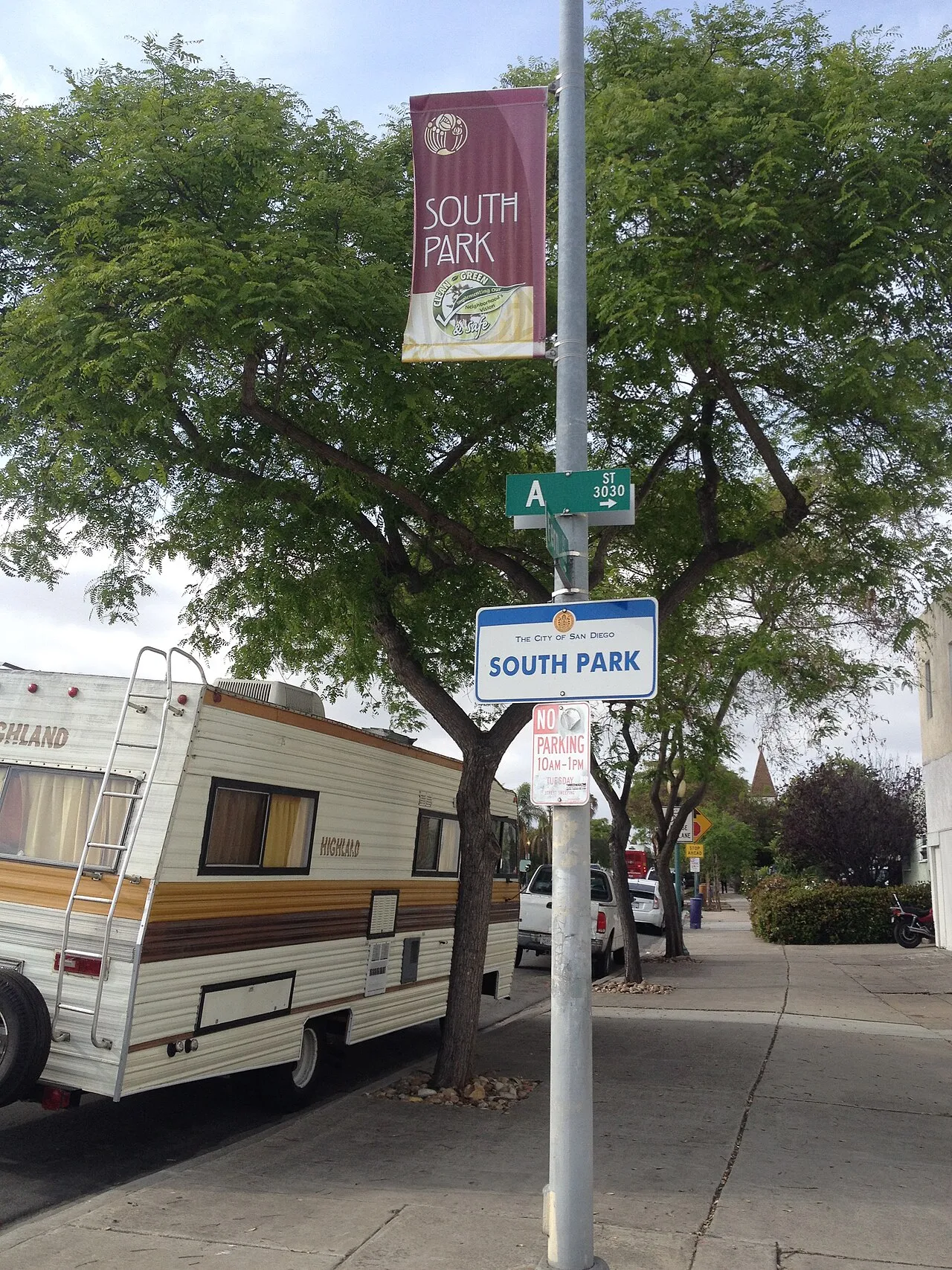 South Park neighborhood sign